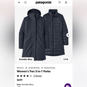NWT!! Patagonia Women's Tres 3-in-1 Parka